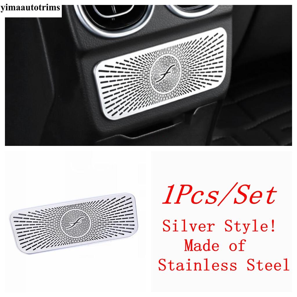 Rear Armrest Box AC Air Outlet Anti Kick Panel Cover Trim Stainless Accessories For Mercedes-Benz C Class W206 Sedan  - 2025