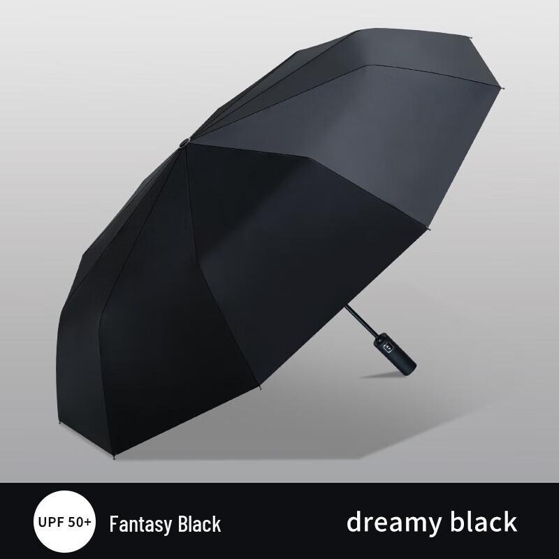 Red Leaf Automatic UV Protection Travel Umbrella