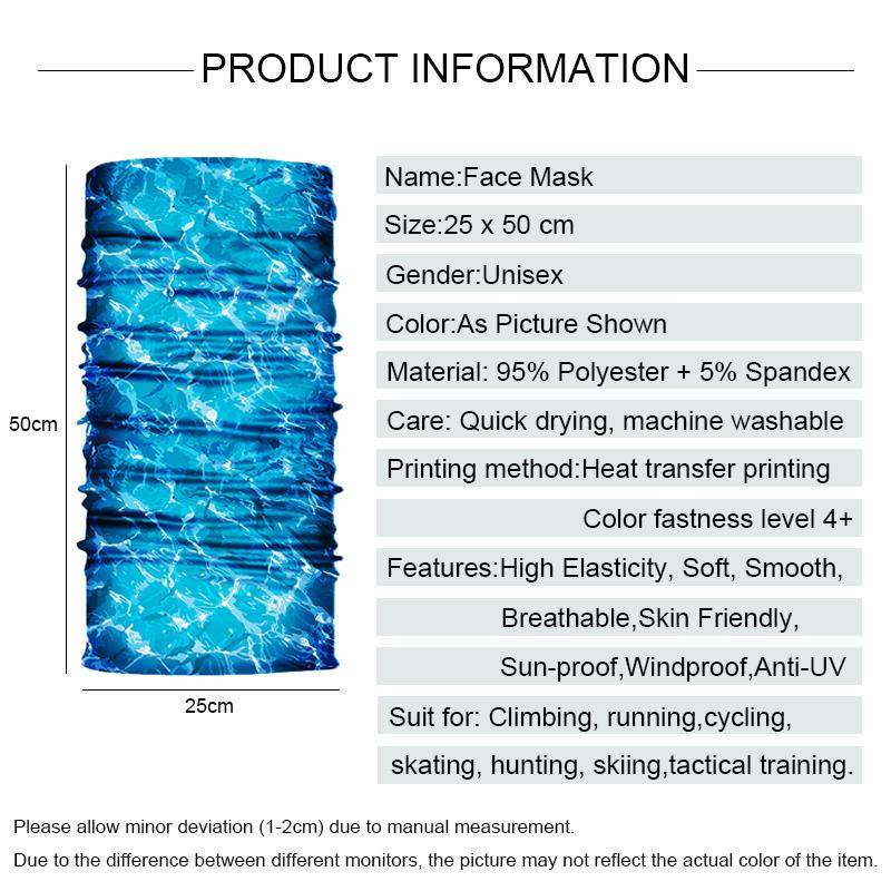 1PC Breathable Mask Skull Mask Seamless Balaclava Hat Headwear Scarf,Halloween Cycling Face Mask