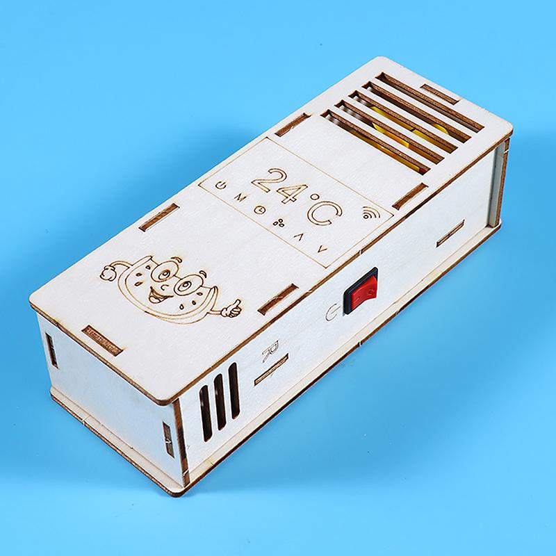 Diy Science Toys Air Conditioning Fan Model For Kids Stem Electric Educational Kit Experiment Puzzle Kid Toy