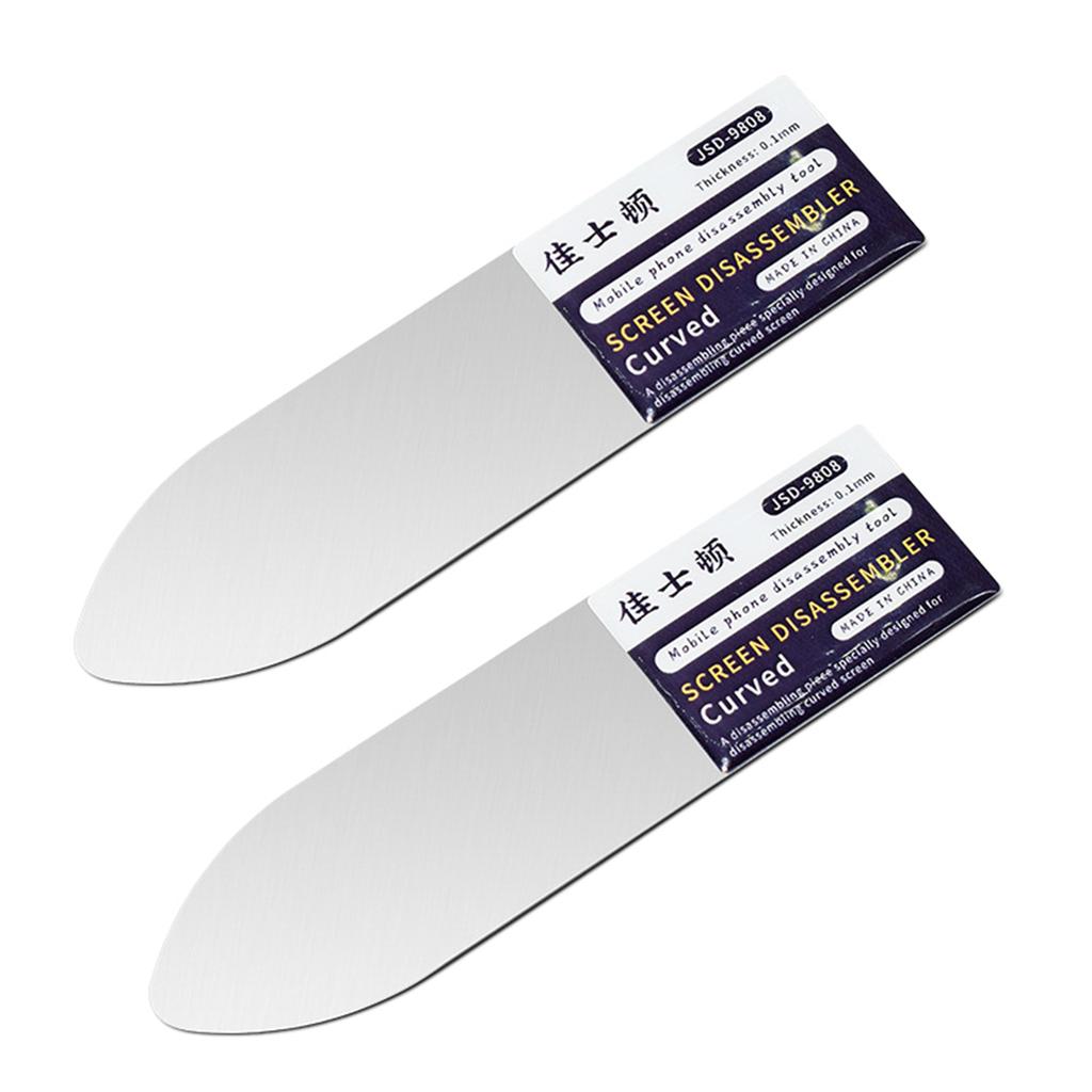 Stainless Steel Mobile Phone Curved LCD Screen Spudger Opening Pry Card Tools Ultra-thin Flexible Phone Disassemble Tool