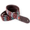 RightOn! Straps Guitar and Bass Strap ZIGGY TEAL 5cm Width 80–145cm