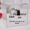 Transparent Acrylic High-Capacity Piggy Bank - No Withdrawal, Online Celebrity Style for Adults and Students.