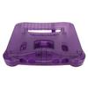 Game Console Replacement Case Retro ABS Sturdy Professional Replacement Shell for N64 Transparent Purple