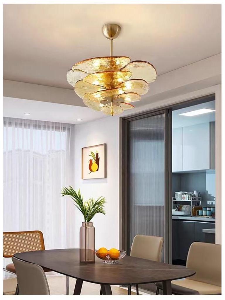 Retro French Murano Glass Pendant Light for Living Room, Dining Room, Staircase, and Bedroom