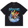 230 Gsm 100% Cotton Pokemon V11 Jimbei Pikachu Print Unisex Heavy Cotton T Shirt
