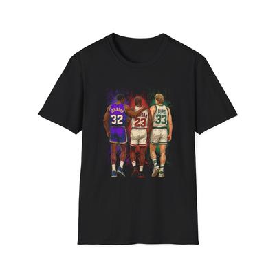 NBA Legends Jordan Bird Johnson Unisex T-Shirt, Μπασκετικό T-Shirt, Δώρο για Φίλο του Μπάσκετ,