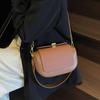Korean Version Trendy Fashion Simple Portable Small Square Bag Women's 2025 New Shoulder Messenger Bag Contrasting Color Box Bag