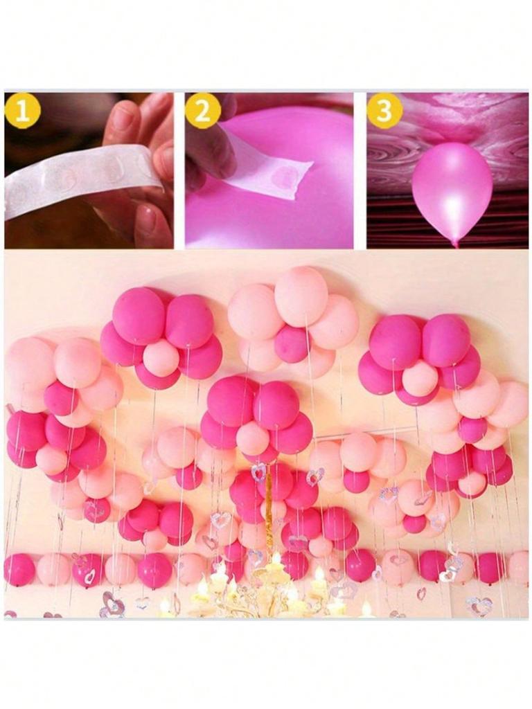 50PCS Wedding and Birthday Party Supplies, Balloon Accessories, Plum Blossom Clip, Multifunctional Buckle Shaped Clip