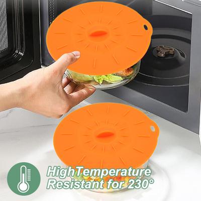 Lot de 5 couvercles alimentaires en silicone anti-fuite, multi-tailles, pour bols, casseroles, poêles, résistants à la chaleur, compatibles avec le four à micro-ondes et les poêles à frire