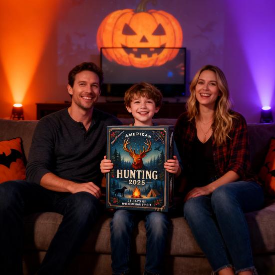 American Hunting Advent Calendar 2025 24-Day Countdown Box for Christmas Fun Multifunctional Holiday Decoration for Kids