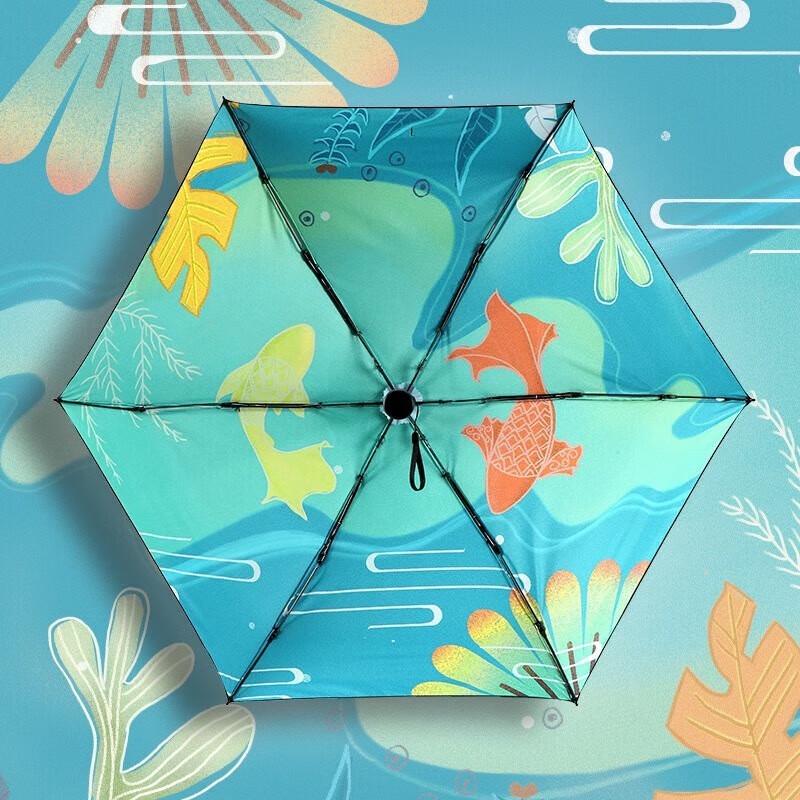 Red Leaf Ultra-Light Pisces Zodiac Folding Umbrella