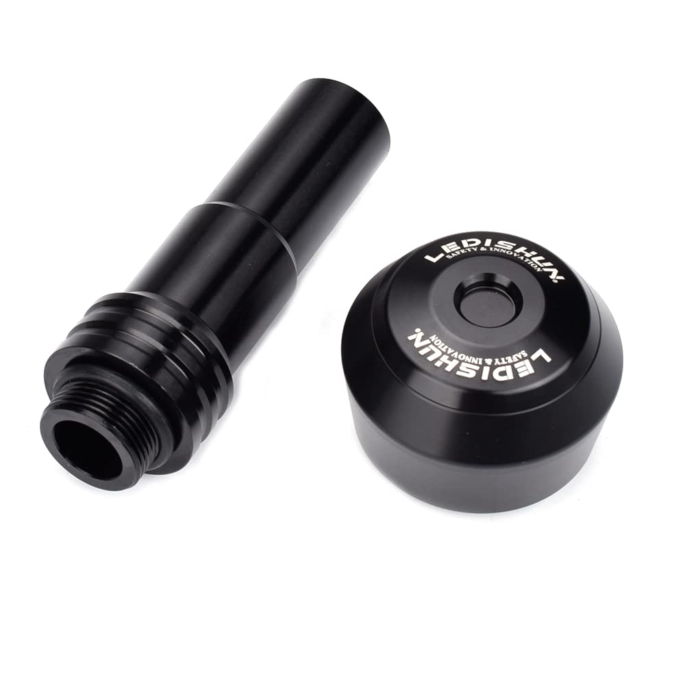 LEDISHUN Aluminum Muffler Slider Exhaust Pipe Slider Applicable to Honda Rebel 250 Rebel 500 CBR400R NC47 NC56 CB400X CB400F CBR500R CB500F CB500X
