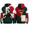 Ronaldo 7 Hoodie Portugal Oversized Winter Freizeit Pullover Herren Kleidung Hoodie