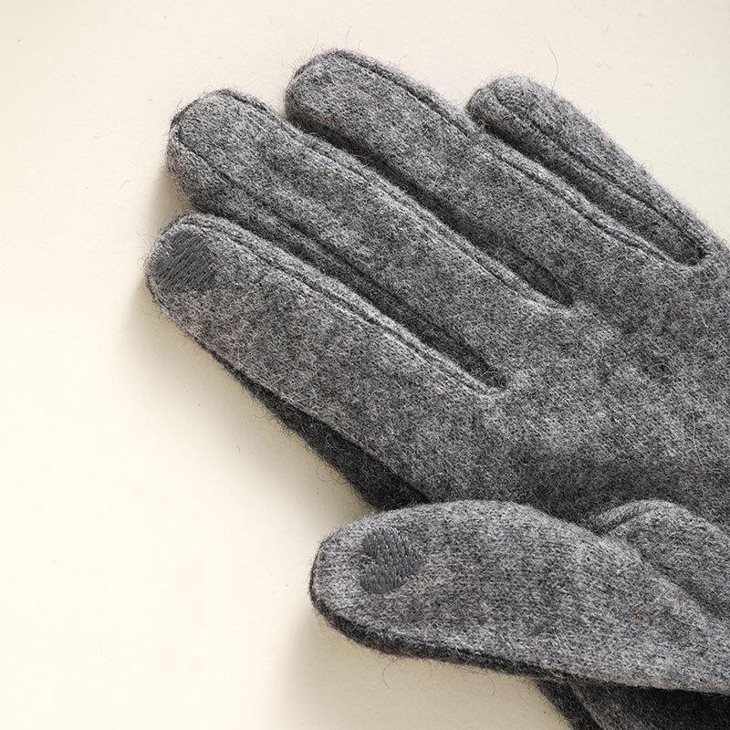 Cashmere Thermal Gloves for Women's Autumn and Winter Touch Screen Sub-fingers Korean Version of Fashion