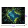 2D Magical Galaxy Sky Through Tree Branches Banner Photography Background Banner