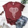 Elephant 3D Printed Pattern Women's T-shirt Casual Loose Round Neck Short-sleeved Fashion Y2K Women's Top