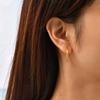 Vnox Simple Thin Stainless Steel Earrings For Women Girls, 13-23mm 18K Gold Plated Huggies, Non-allergic Jewelry 1.6mm Wire