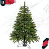 KOTARBAU® Metal Christmas Tree Stand with Water Container, Wrapped, Decorative, Green, 52 x 23 cm