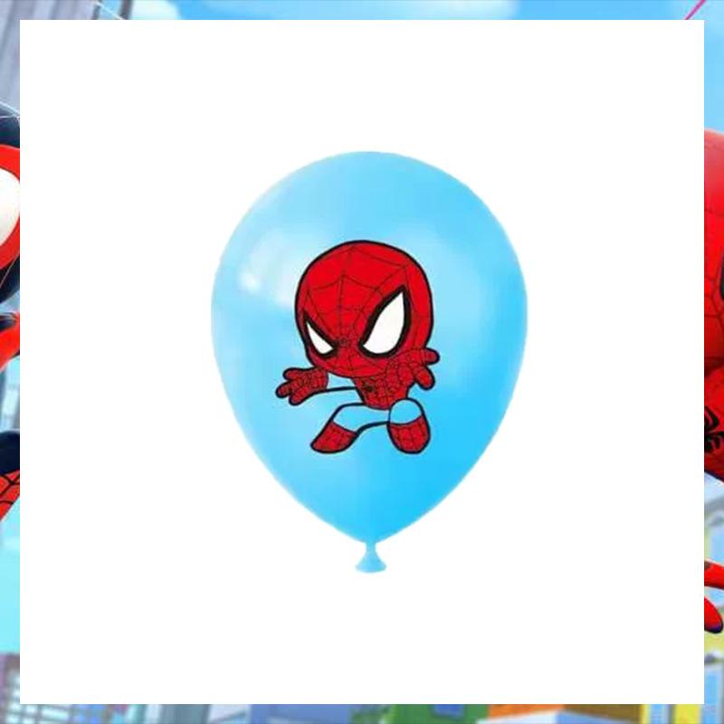 12 Latex Balloon Kids Birthday Party Decoration Holiday Bluey Spider-Man Sonic
