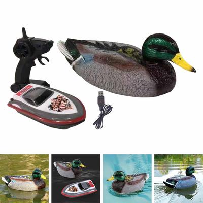 Duck Decoy Garden Decor Realistic Remote Control Boat for Lakes Pond Bathtub
