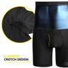 Sauna Shorts for Men Sweat Pants High Waisted Compression Underwear Tummy Control Shapewear Workout Training Capris Body Shaper Boxer Briefs
