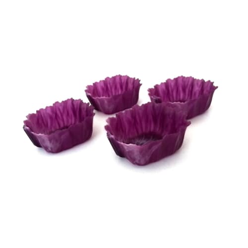 Shincatec Antibakterielle Bento-Becher, Quadratische Gemüsebecher, Rotkohl, 4er-Pack