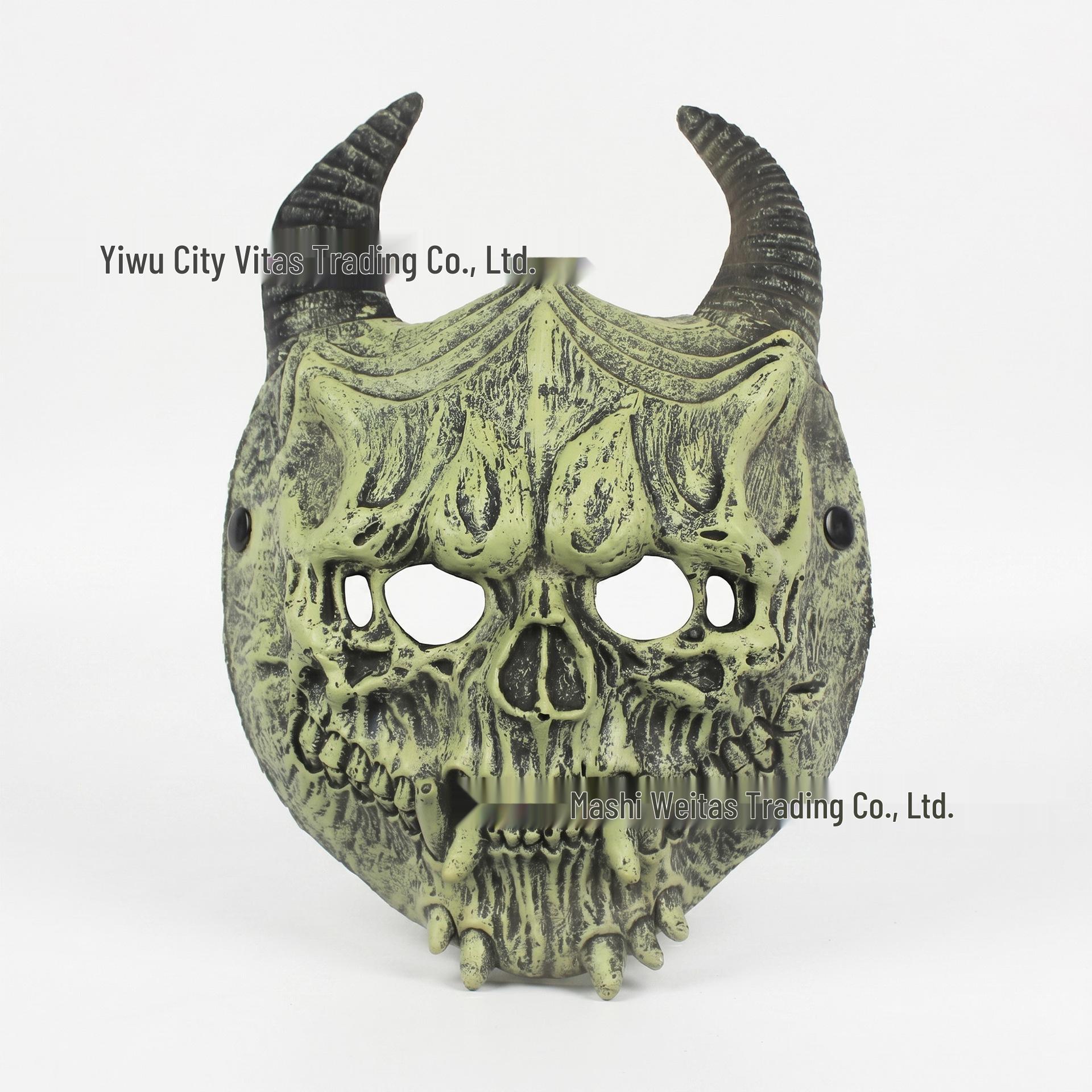 Demon King 3D Skull Mask for Halloween, Mardi Gras, and Carnival
