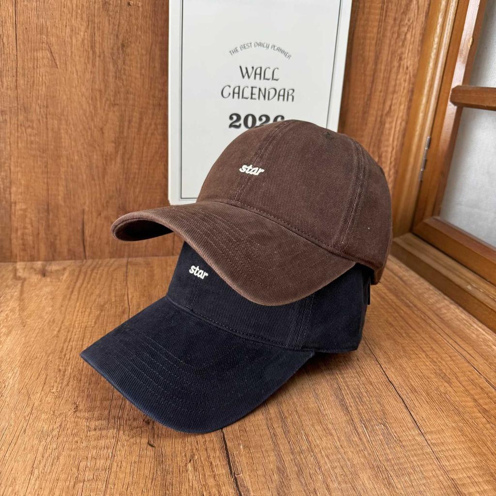 Simple Style New Washed Cap Exquisite Small Label Embroidery Soft Top Baseball Cap Daily Versatile Hat Tide