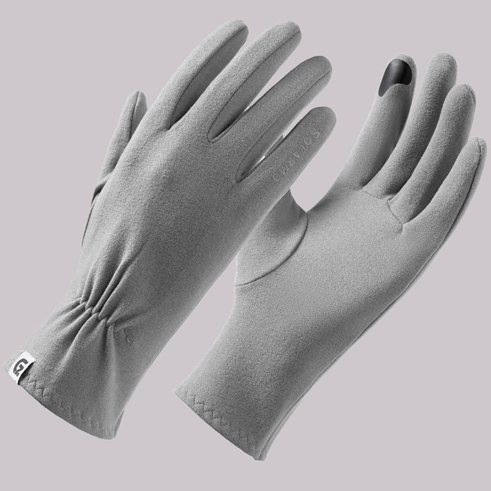 

Gobygo 1Pair Warm Gloves Soft Comfortable Cold-Proof And Warm Touch Screen Winter Outdoor Cycling Daily Commuting Gloves Unisex
