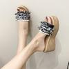 Fashion Female Casual Slingbacks Sandals Glitter PU Wedge Platform Comfortable Sandals for Women Summer Sandalias De Mujer 34-40