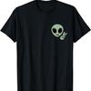 Cute Alien Peace Sign T-Shirt