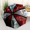 1pc Resident Evil Theme Automatic Folding Umbrella - 3 Folding Design, Vivid Cartoon Pattern, Suitable for Outdoor Activities, A Gift for Fans In
