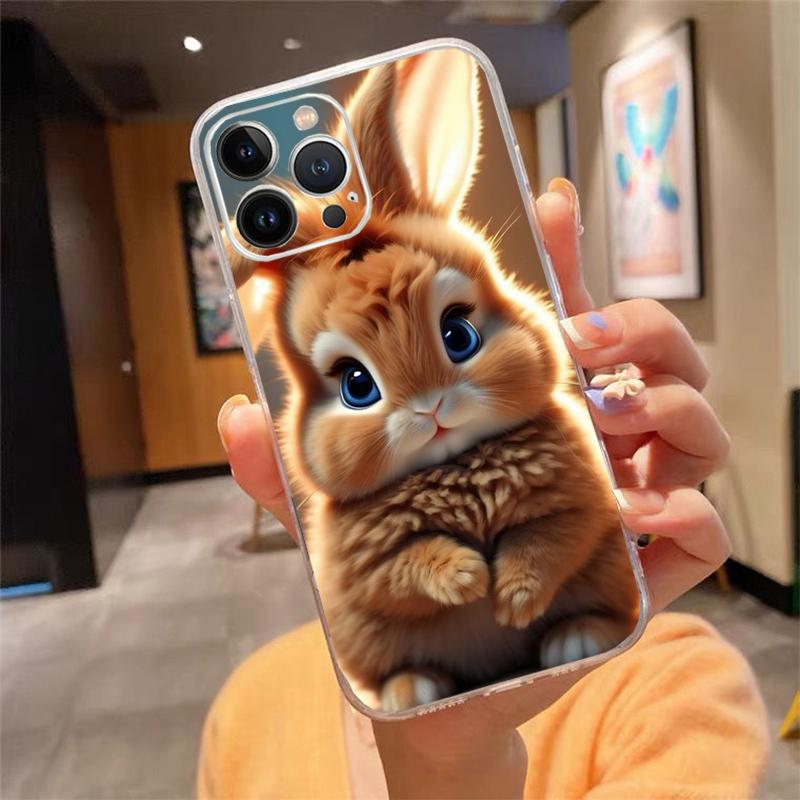 Rabbit Animal Phone Case For iphone 17ProMax 17 Pro Air 16 15 14 13 Pro Max 16 15 14 13 Pro 15Plus