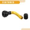 Partuto 4pcs Universal PVR50 Tubeless Tire Valve Stem - Tubeless Tire Valves for Car,