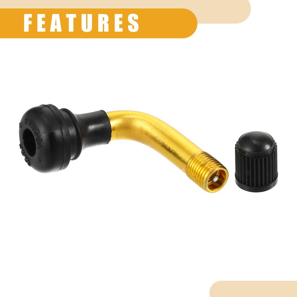 Partuto 4pcs Universal PVR50 Tubeless Tire Valve Stem - Tubeless Tire Valves for Car,