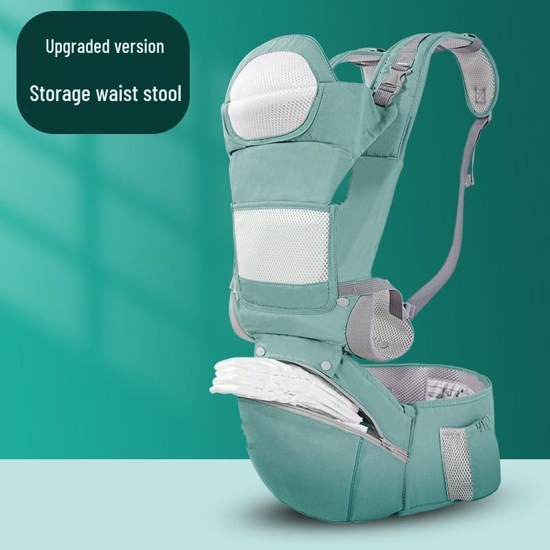 Multi-Functional Foldable Baby Carrier Backpack with Waist Stool