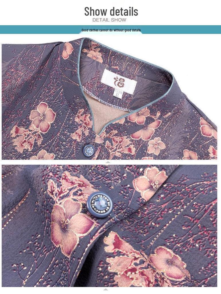 Omas Frühlings- und Herbst-Siebenarm-Outfit für Senioren