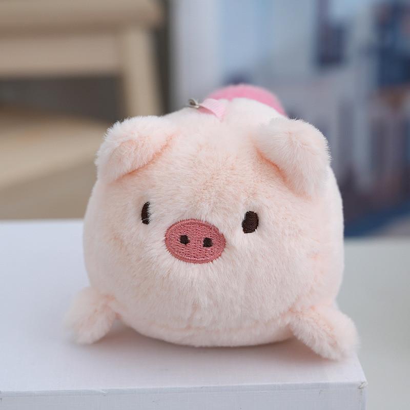 

Очаровательная плюшевая игрушка-кошка с виляющим хвостом и звуком для детей. Милый компаньон для рюкзака. Pink Pig
