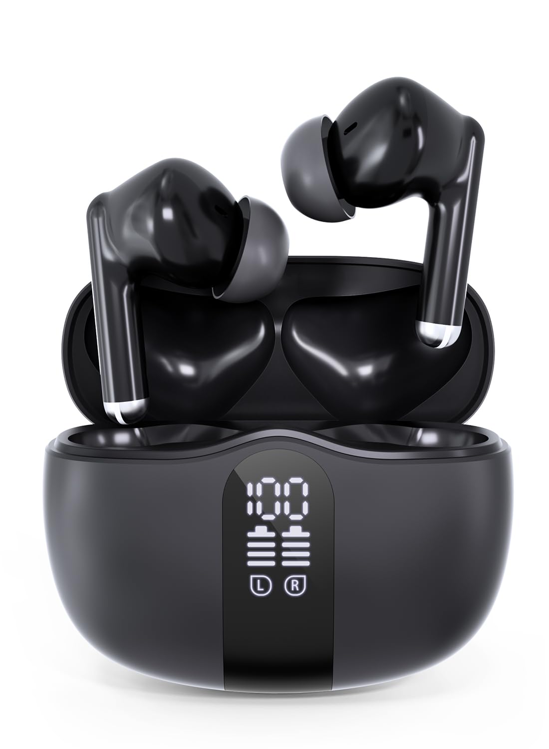 

Newly Developed 2025 Model with and Low Bluetooth Wireless Earbuds with LED Dual ENC Noise Sound Karuna 35 Hours of Music Compatible with for and
