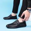 2024 Sommer neue einpedalige ausgehöhlte Herren atmungsaktive lässige weichsohlige Fahrschuhe modische und leichte flache Schuhe