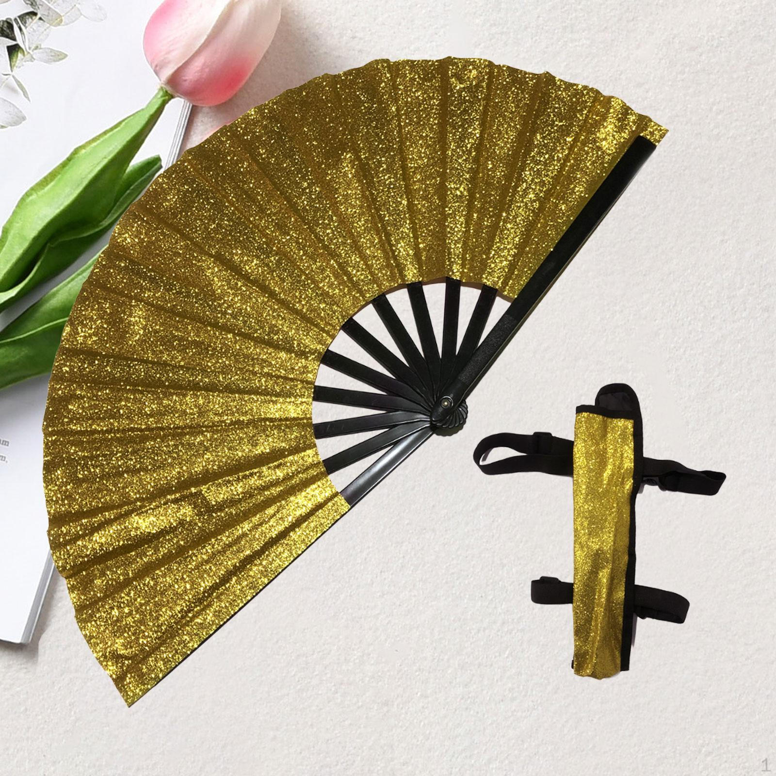 

Китайский веер для кунг-фу с дизайном для концертов радиус 33 см Golden
