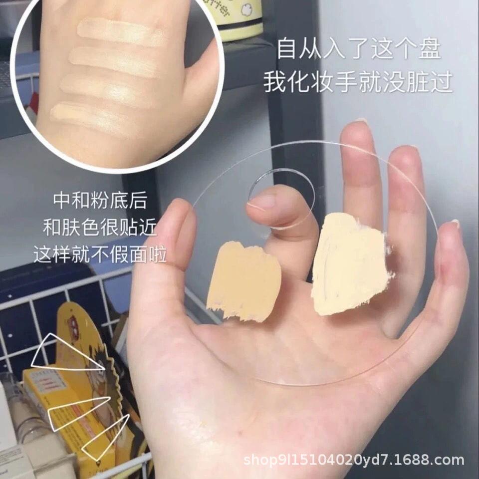 Acrylic Makeup Mixing Palette for Foundation, Lipstick, and Nail Art