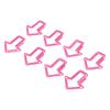 100Pcs Paper Clips Cute Unique Shape Electroplating Process Lightweight Portable Metal Paperclip