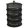 4-Layer Herb Drying Rack with Zippers Foldable Hanging Medicine Dry Mesh Net Black 60cm