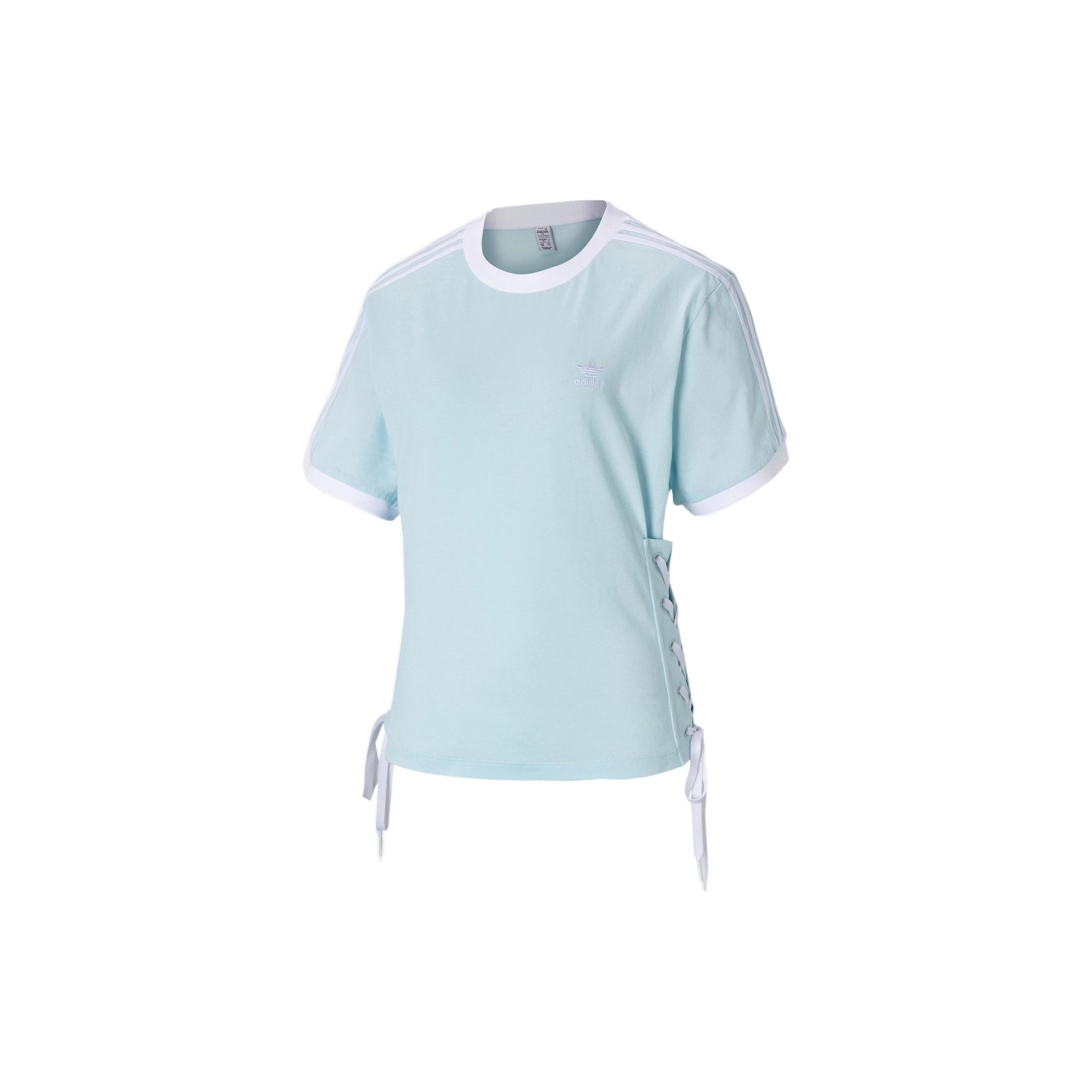 (WMNS) adidas Always Original Laced T-Shirt Asia Sizing  Blue White  Women s HK5063 S