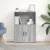 VidaXL Bookcase Sonoma Grey 60x24x85 Cm Engineered Wood, Bookshelf, Storage Rack, Book Holder, 860414