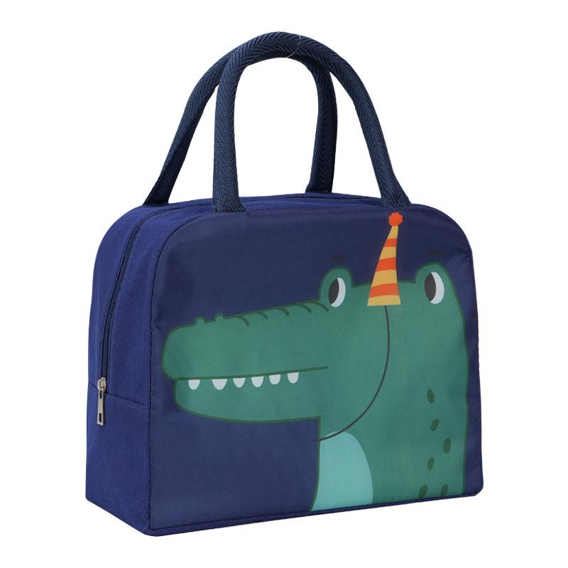 Cartoon Cute Lunch Bag For Children Aluminum Insulation Keep Temperature Lunch Box Hangbag Outdoor Picnic Food Storage Bags