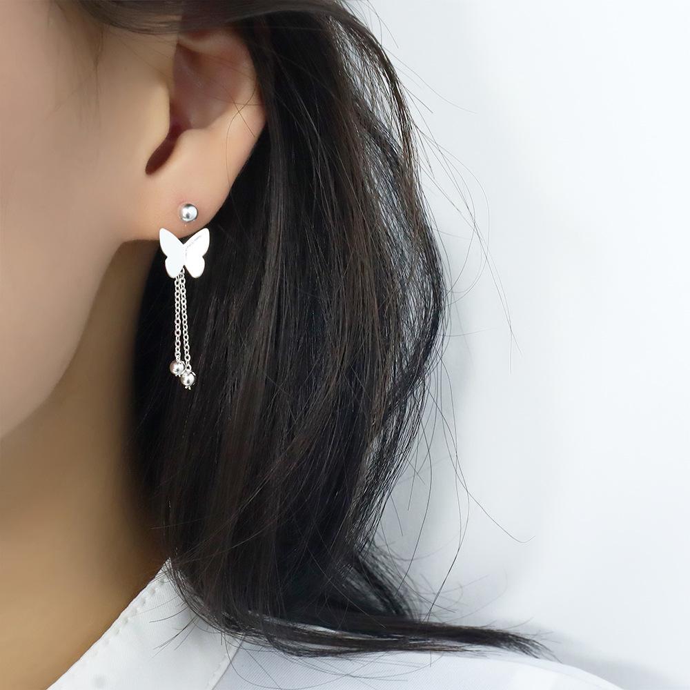 Elegant Lotus Tassel Earrings - Chinese Style Flower Danglers