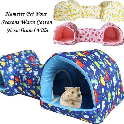 Hamster Nagetiere Versteck Spielzeug Rennmaus Bett Verstecke Haustier Tunnel Höhle für Frettchen Hamster Meerschweinchen Schlafmöglichkeit Versteckröhre